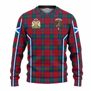 Fotheringham (Fotheringhame) Tartan Crest Knitted Sweater Scotland Coat of Arm Flag Style - Tartan Vibes Clothing