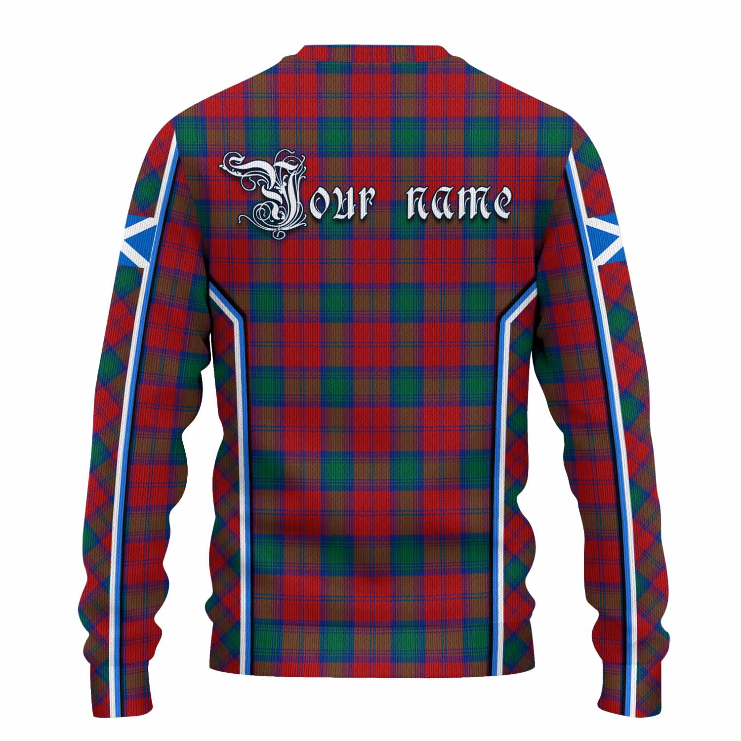 Fotheringham (Fotheringhame) Tartan Crest Knitted Sweater Scotland Coat of Arm Flag Style - Tartan Vibes Clothing