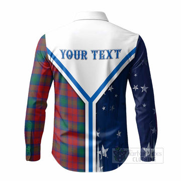 Fotheringham (Fotheringhame) Tartan Crest Long Sleeve Button Shirts Scottish-American Heritage