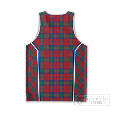 Fotheringham (Fotheringhame) Tartan Crest Men Tank Top Scotland Coat of Arm Flag Style