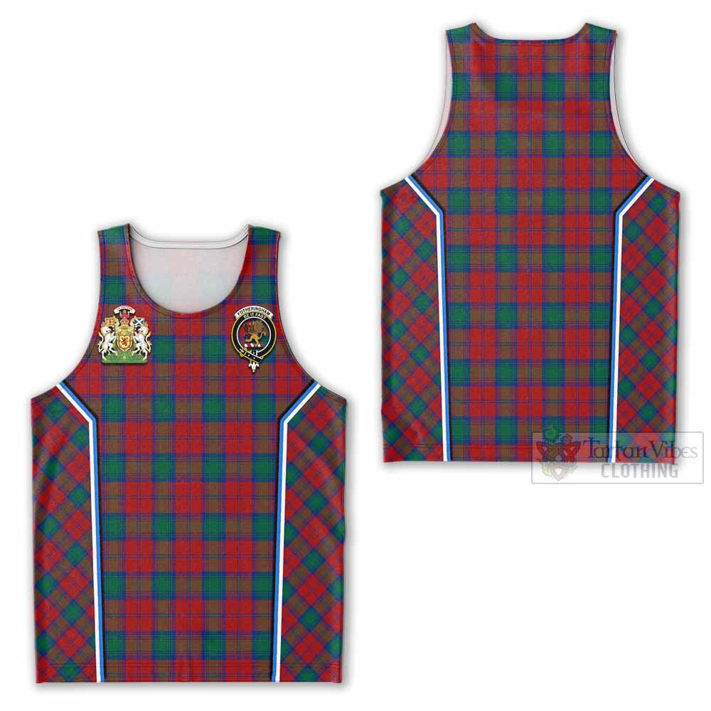 Fotheringham (Fotheringhame) Tartan Crest Men Tank Top Scotland Coat of Arm Flag Style - Tartan Vibes Clothing