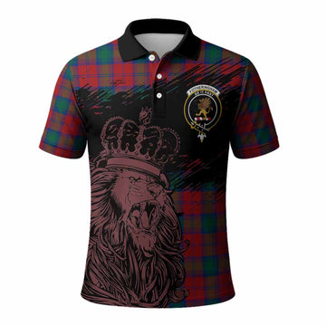 Fotheringham (Fotheringhame) Tartan Crest Polo Shirt Crowned Lion Heritage Style