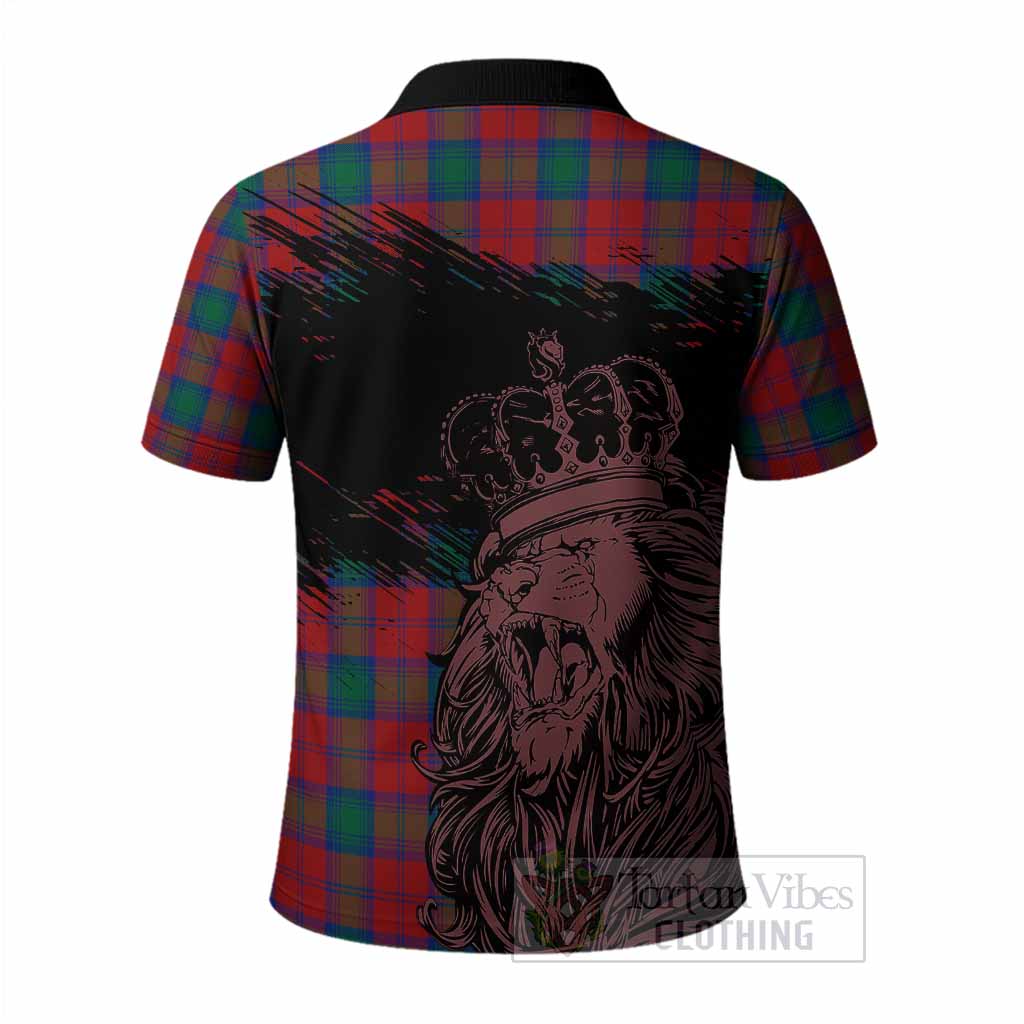 Fotheringham (Fotheringhame) Tartan Crest Polo Shirt Crowned Lion Heritage Style