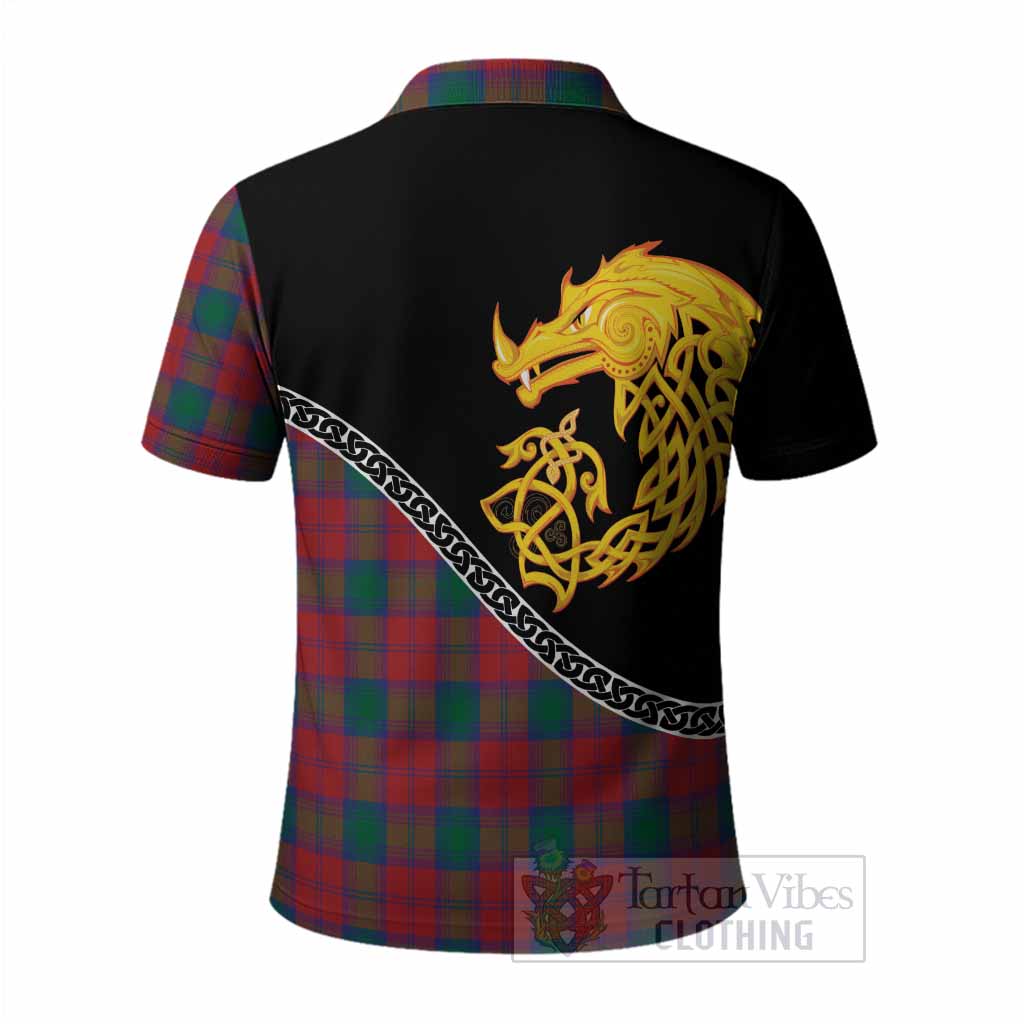 Fotheringham (Fotheringhame) Tartan Crest Polo Shirt Legendary Dragon Knot Half Style