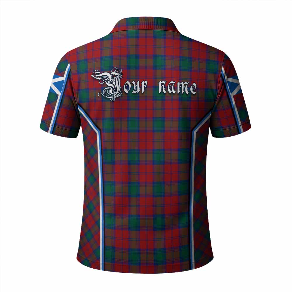 Fotheringham (Fotheringhame) Tartan Crest Polo Shirt Scotland Coat of Arm Flag Style - Tartan Vibes Clothing