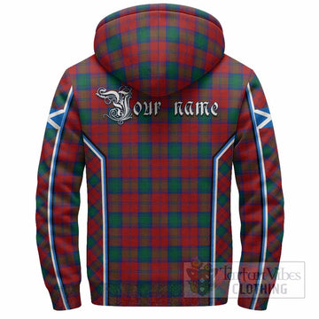 Fotheringham (Fotheringhame) Tartan Crest Sherpa Hoodie Scotland Coat of Arm Flag Style - Tartan Vibes Clothing