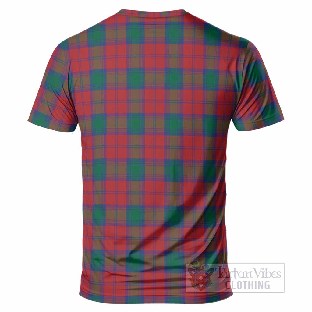 Fotheringham (Fotheringhame) Tartan Crest T-Shirt Ferocious Lion Style