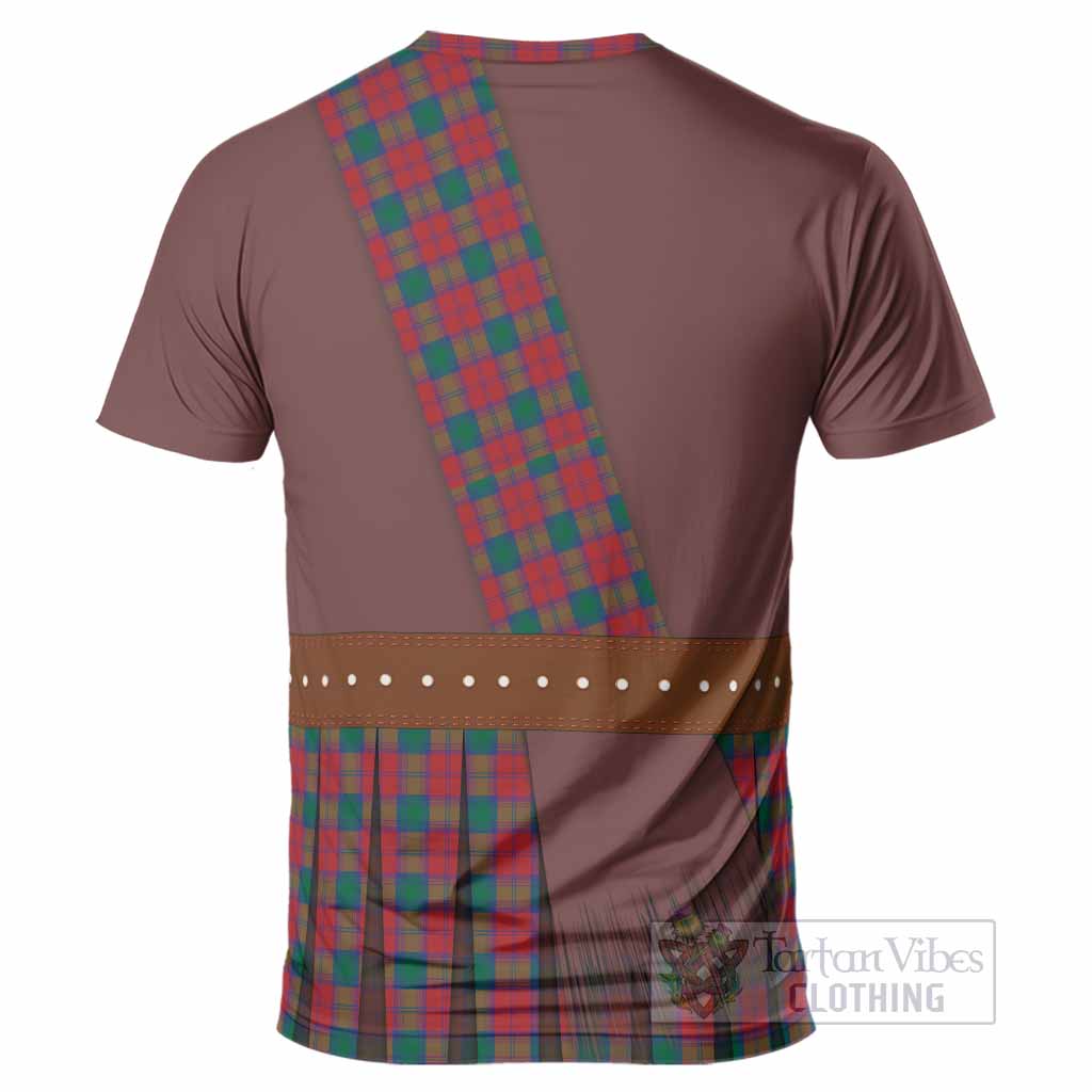 Fotheringham (Fotheringhame) Tartan Crest T-Shirt Kilt Costume Style