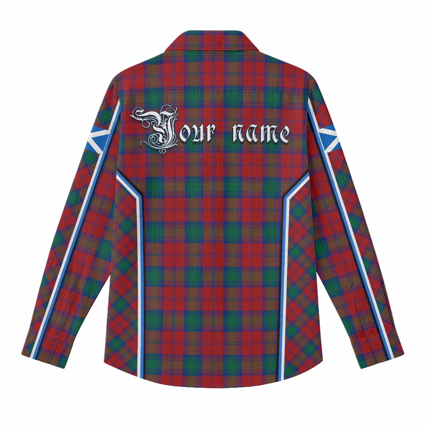 Fotheringham (Fotheringhame) Tartan Crest Women Casual Shirt Scotland Coat of Arm Flag Style - Tartan Vibes Clothing
