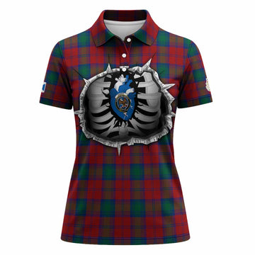 Fotheringham (Fotheringhame) Tartan Crest Women Polo Shirt Scotland In My Veins