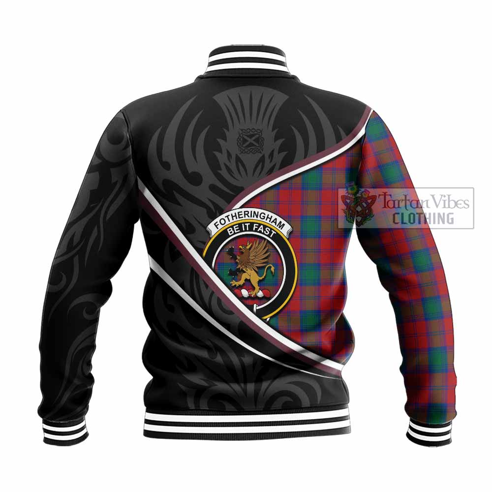 Fotheringham (Fotheringhame) Tartan Family Crest Baseball Jacket Celtic Scottish Thistle Floral - Tartan Vibes Clothing