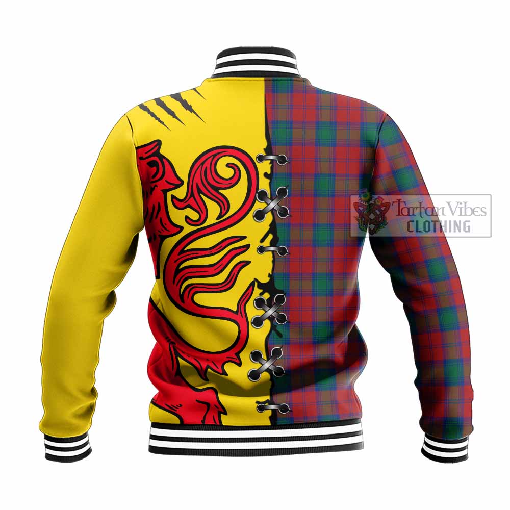 Fotheringham (Fotheringhame) Tartan Family Crest Baseball Jacket Lion Rampant Honor - Tartan Vibes Clothing