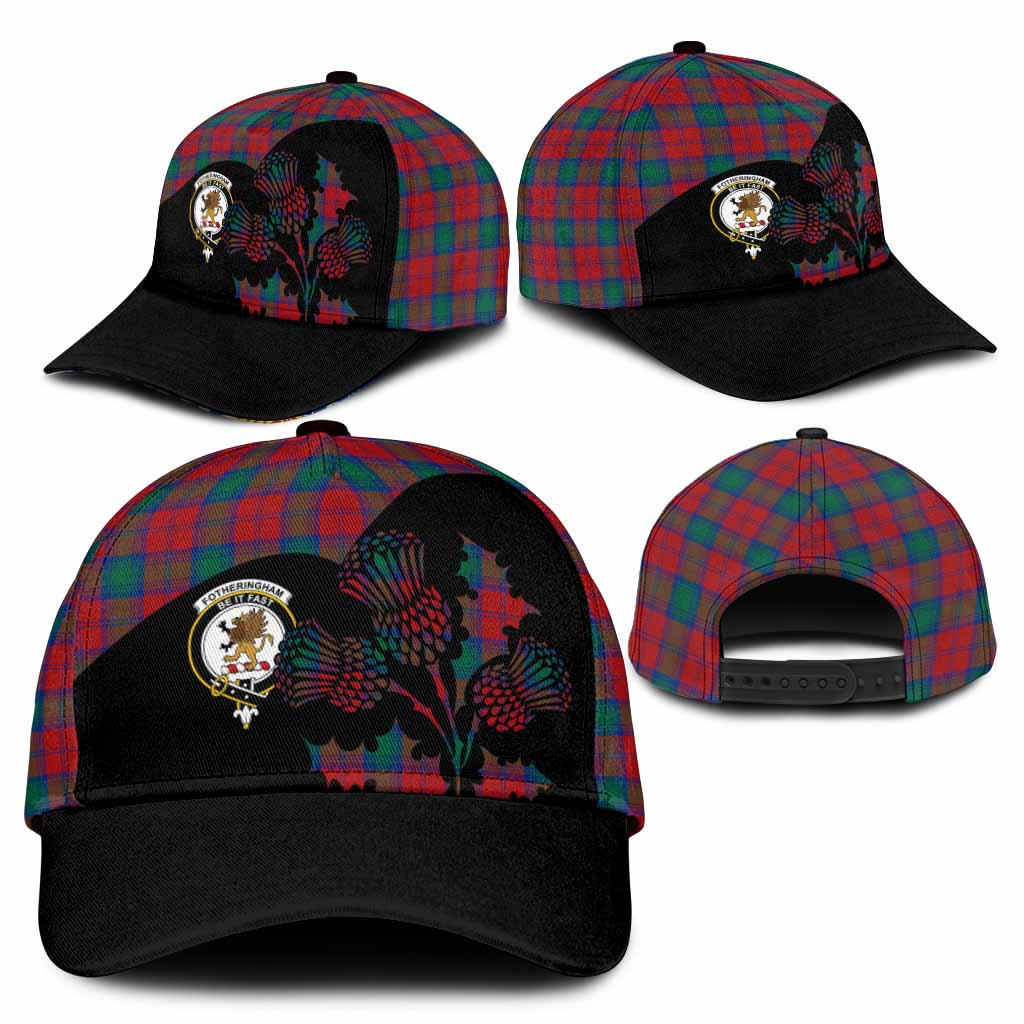 Fotheringham (Fotheringhame) Tartan Family Crest Classic Cap Scotland Thistle Floral Flag Style