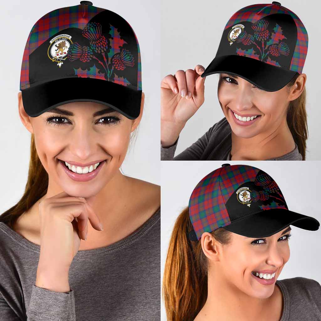 Fotheringham (Fotheringhame) Tartan Family Crest Classic Cap Scotland Thistle Floral Flag Style