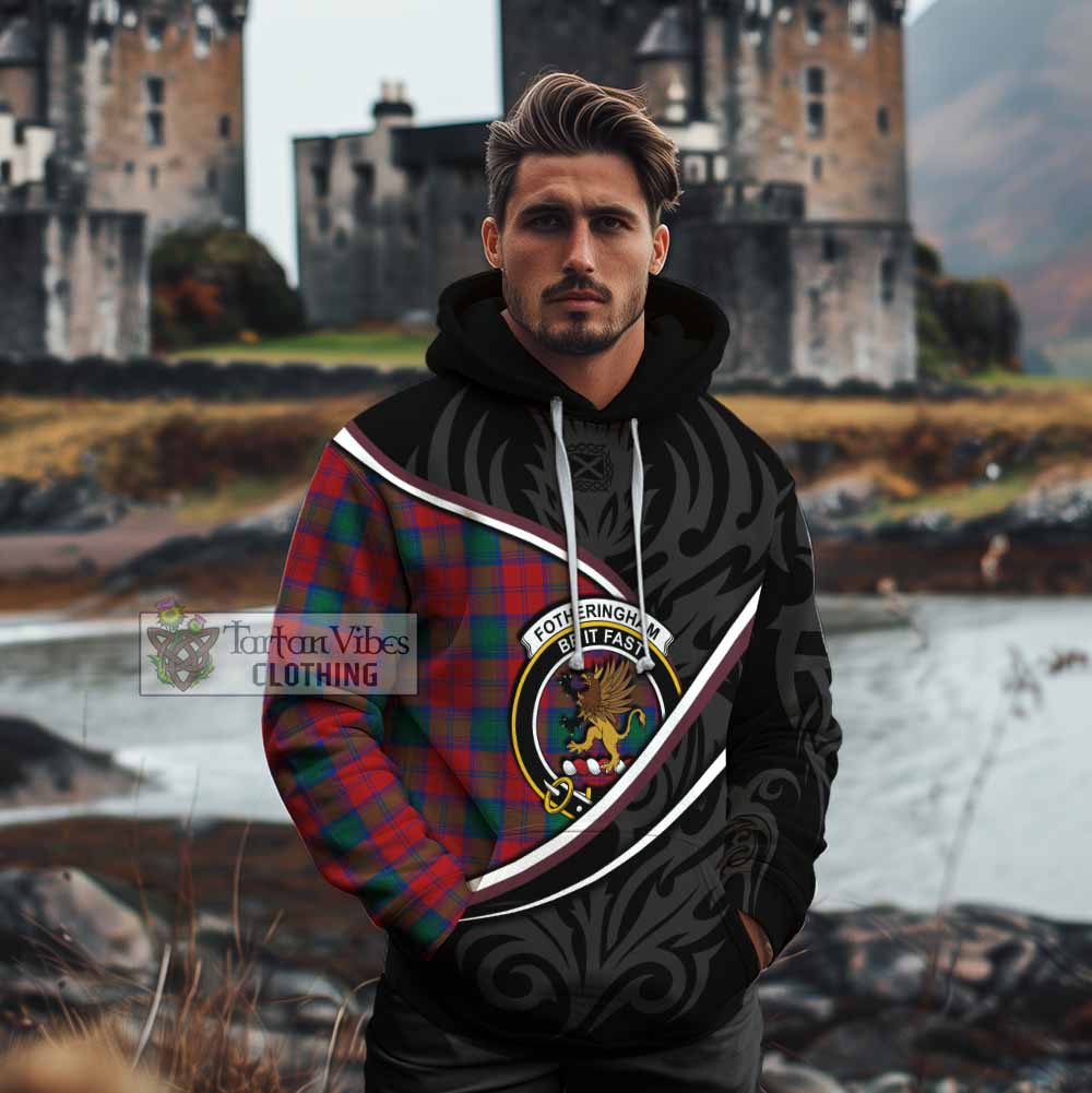 Fotheringham (Fotheringhame) Tartan Family Crest Cotton Hoodie Celtic Scottish Thistle Floral - Tartan Vibes Clothing