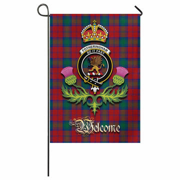 Fotheringham (Fotheringhame) Tartan Family Crest Garden Flag Royal Thistle Welcome Style - Tartan Vibes Clothing