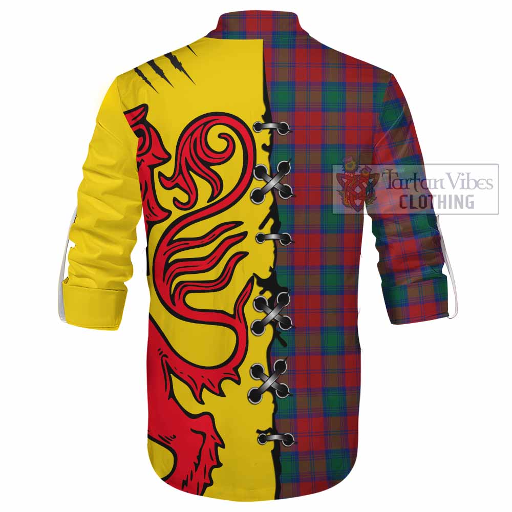 Fotheringham (Fotheringhame) Tartan Family Crest Ghillie Kilt Shirt Lion Rampant Honor - Tartan Vibes Clothing