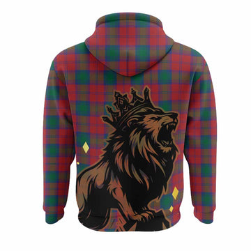 Fotheringham (Fotheringhame) Tartan Family Crest Hoodie Crowned Lion Roaring