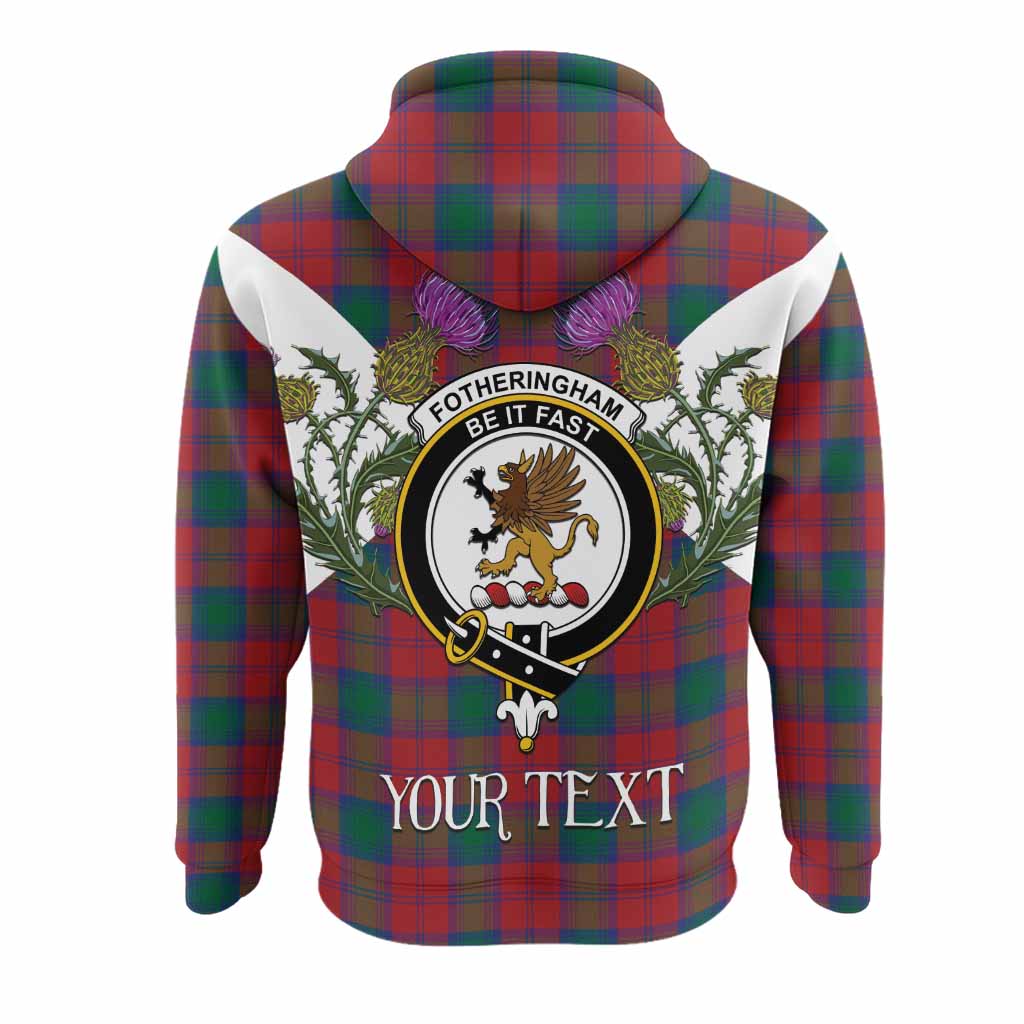Fotheringham (Fotheringhame) Tartan Family Crest Hoodie Scottish Burns Night Thistle Floral