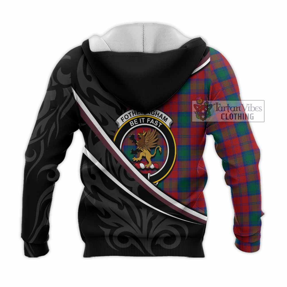 Fotheringham (Fotheringhame) Tartan Family Crest Knitted Hoodie Celtic Scottish Thistle Floral - Tartan Vibes Clothing
