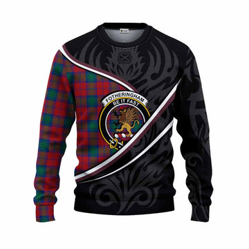 Fotheringham (Fotheringhame) Tartan Family Crest Knitted Sweater Celtic Scottish Thistle Floral - Tartan Vibes Clothing