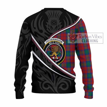 Fotheringham (Fotheringhame) Tartan Family Crest Knitted Sweater Celtic Scottish Thistle Floral - Tartan Vibes Clothing