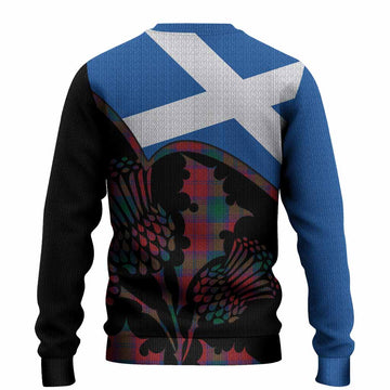 Fotheringham (Fotheringhame) Tartan Family Crest Knitted Sweater Scotland Thistle Floral Flag Style