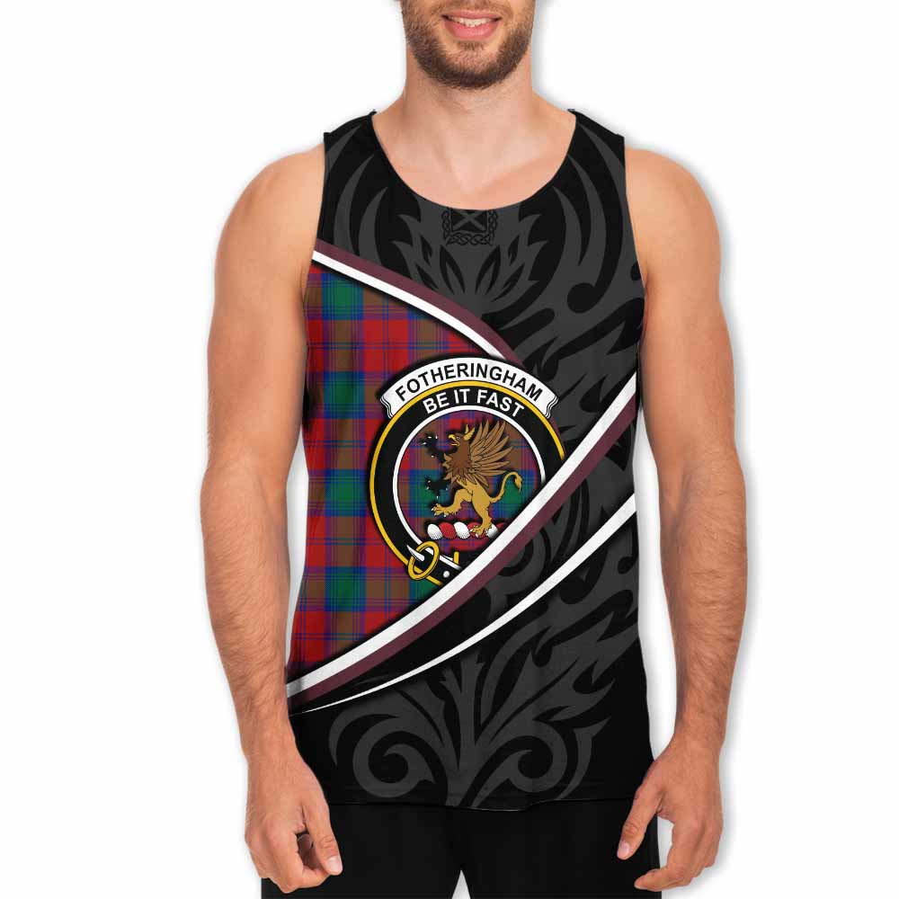 Fotheringham (Fotheringhame) Tartan Family Crest Men Tank Top Celtic Scottish Thistle Floral - Tartan Vibes Clothing