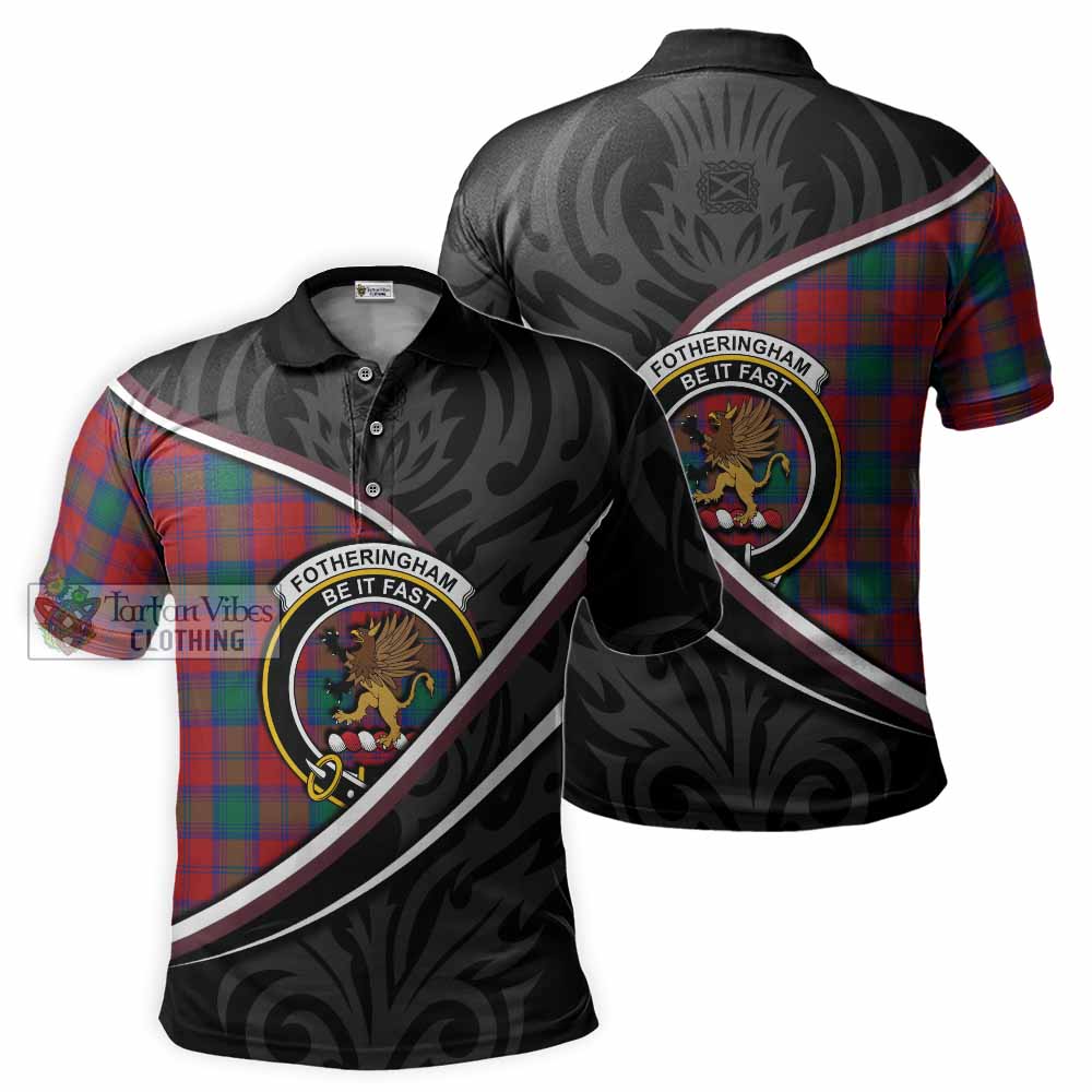 Fotheringham (Fotheringhame) Tartan Family Crest Polo Shirt Celtic Scottish Thistle Floral - Tartan Vibes Clothing
