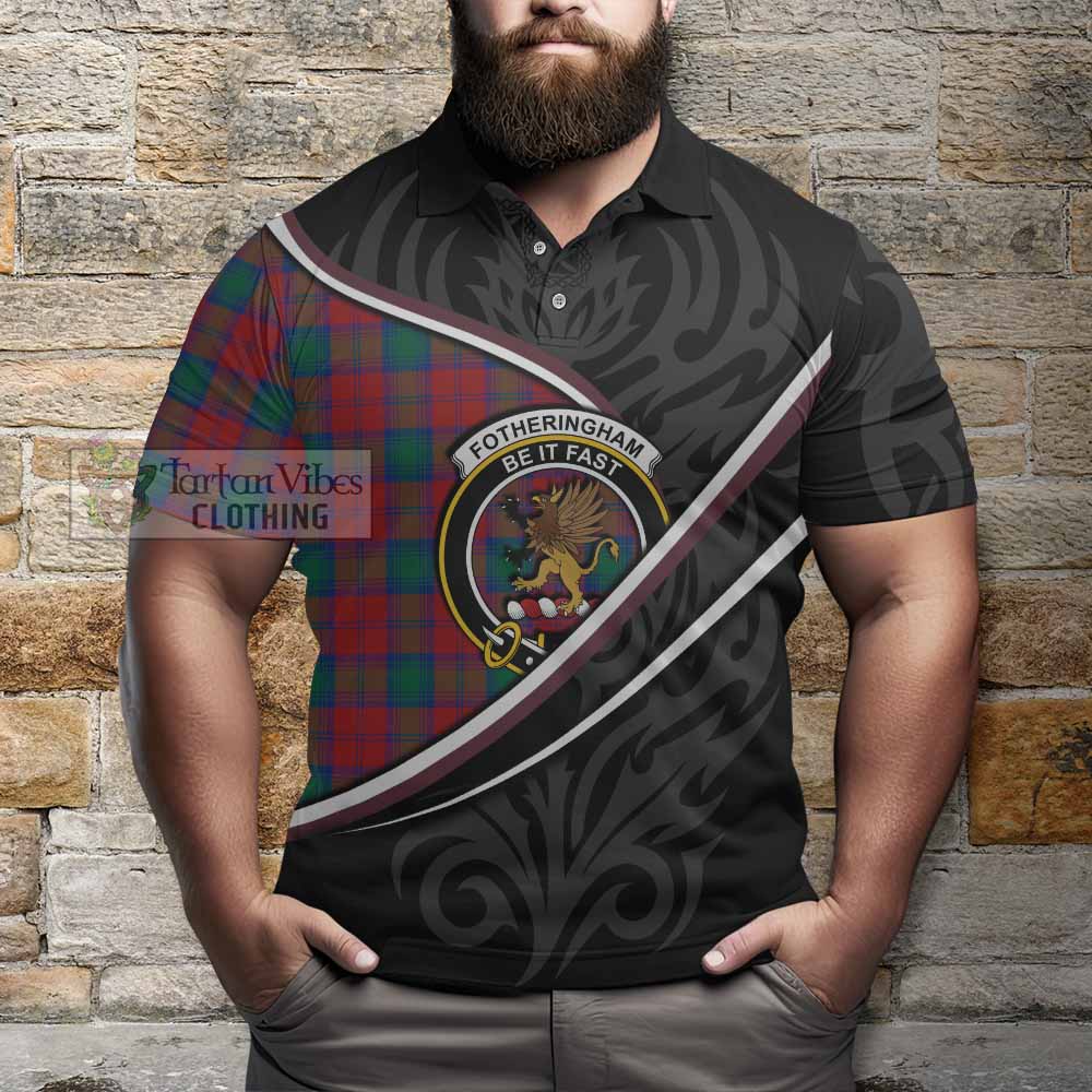 Fotheringham (Fotheringhame) Tartan Family Crest Polo Shirt Celtic Scottish Thistle Floral - Tartan Vibes Clothing