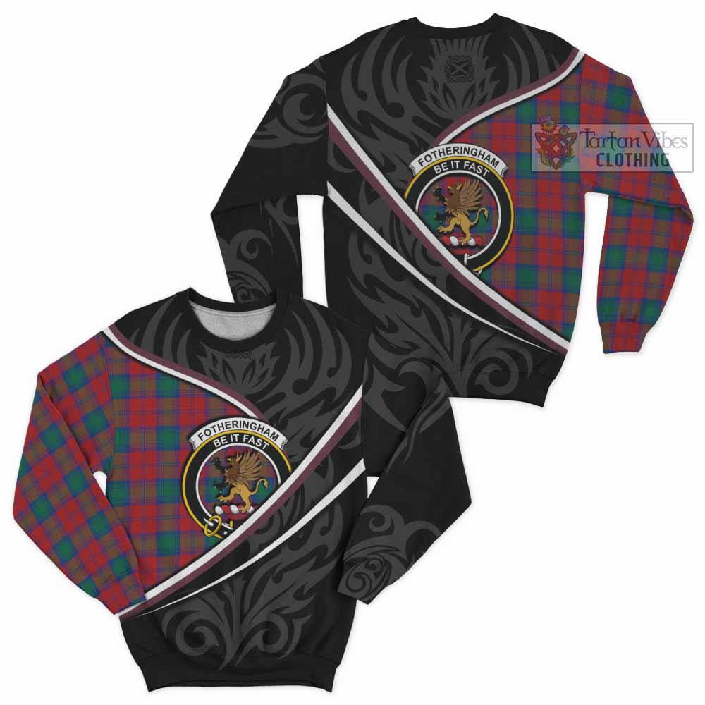 Fotheringham (Fotheringhame) Tartan Family Crest Sweatshirt Celtic Scottish Thistle Floral - Tartan Vibes Clothing