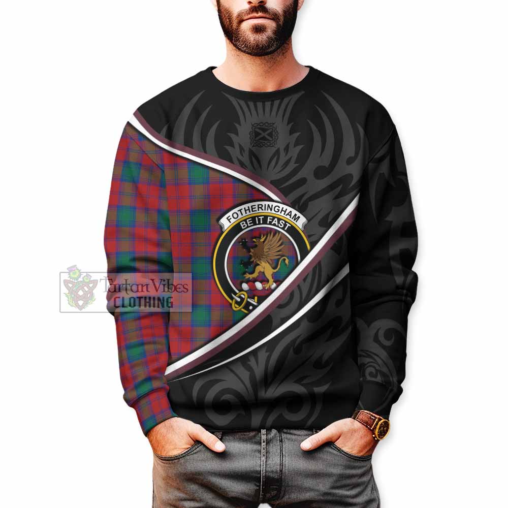 Fotheringham (Fotheringhame) Tartan Family Crest Sweatshirt Celtic Scottish Thistle Floral - Tartan Vibes Clothing