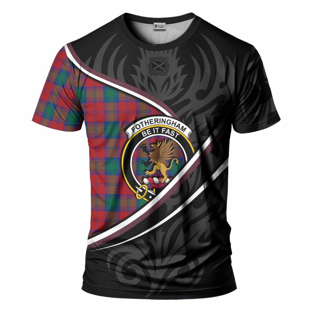 Fotheringham (Fotheringhame) Tartan Family Crest T-shirt Celtic Scottish Thistle Floral - Tartan Vibes Clothing