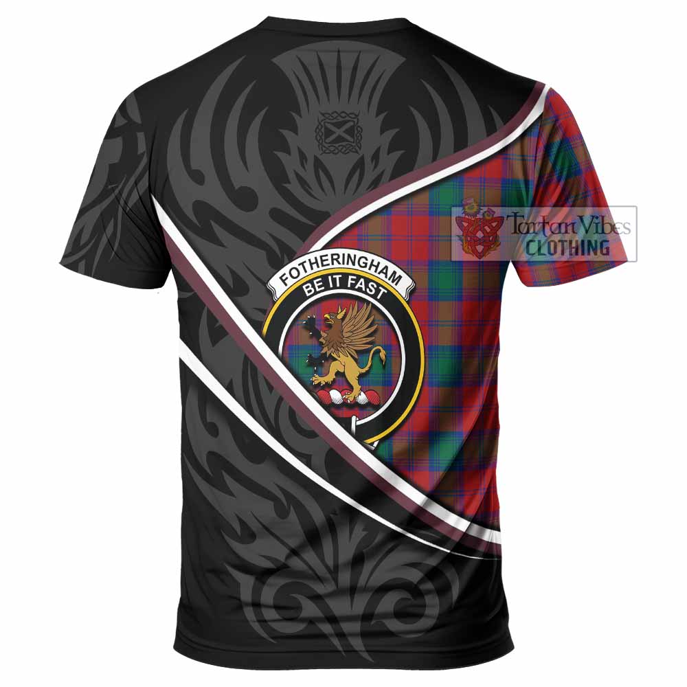 Fotheringham (Fotheringhame) Tartan Family Crest T-shirt Celtic Scottish Thistle Floral - Tartan Vibes Clothing