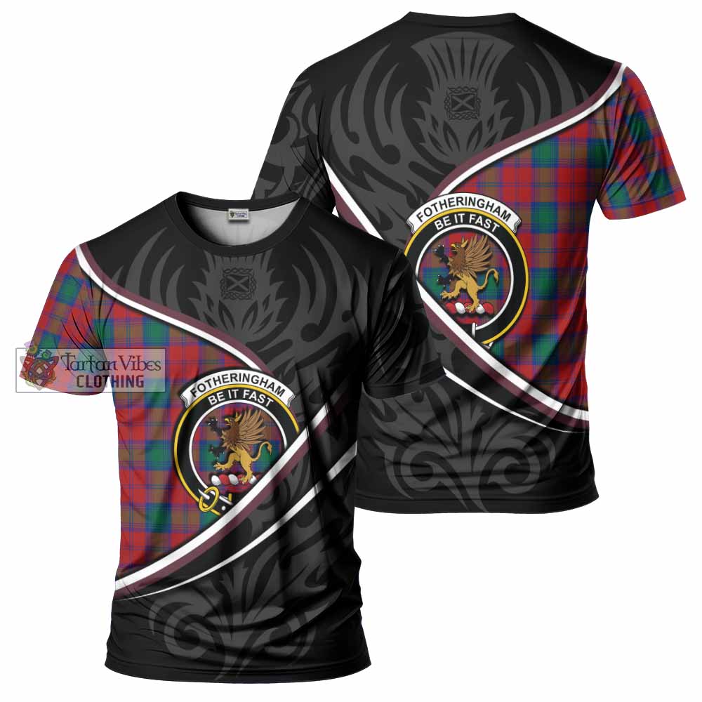 Fotheringham (Fotheringhame) Tartan Family Crest T-shirt Celtic Scottish Thistle Floral - Tartan Vibes Clothing