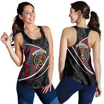 Fotheringham (Fotheringhame) Tartan Family Crest Women Racerback Tanks Celtic Scottish Thistle Floral - Tartan Vibes Clothing