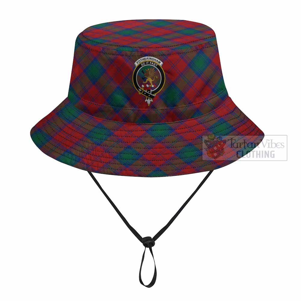 Fotheringham (Fotheringhame) Tartan Fishing Hat with Family Crest