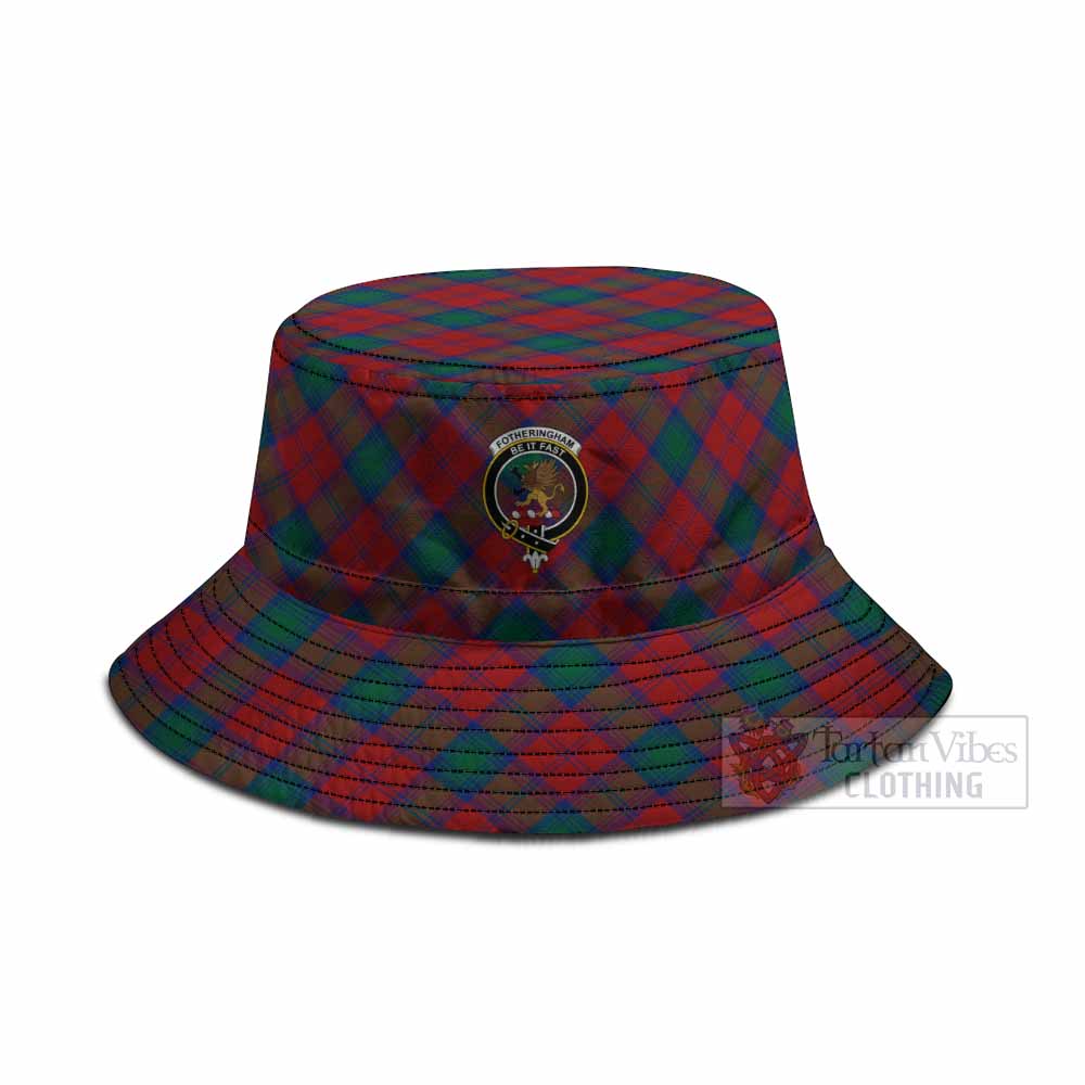 Fotheringham (Fotheringhame) Tartan Fishing Hat with Family Crest