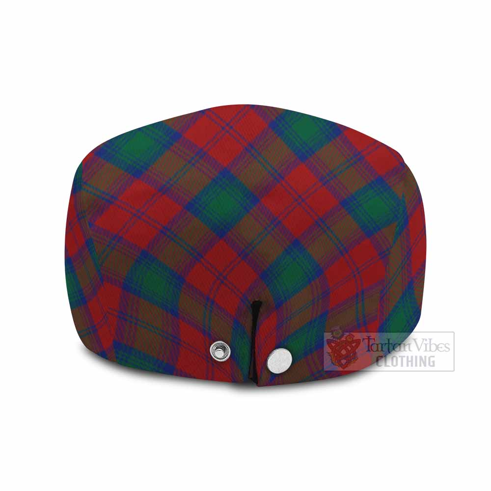 Fotheringham (Fotheringhame) Tartan Flat Cap, Jeff Cap Cross Style with Family Crest - Tartan Vibes Clothing