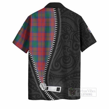 Fotheringham (Fotheringhame) Tartan Hawaiian Shirt New Zealand Pattern Unique Zipper Stylized