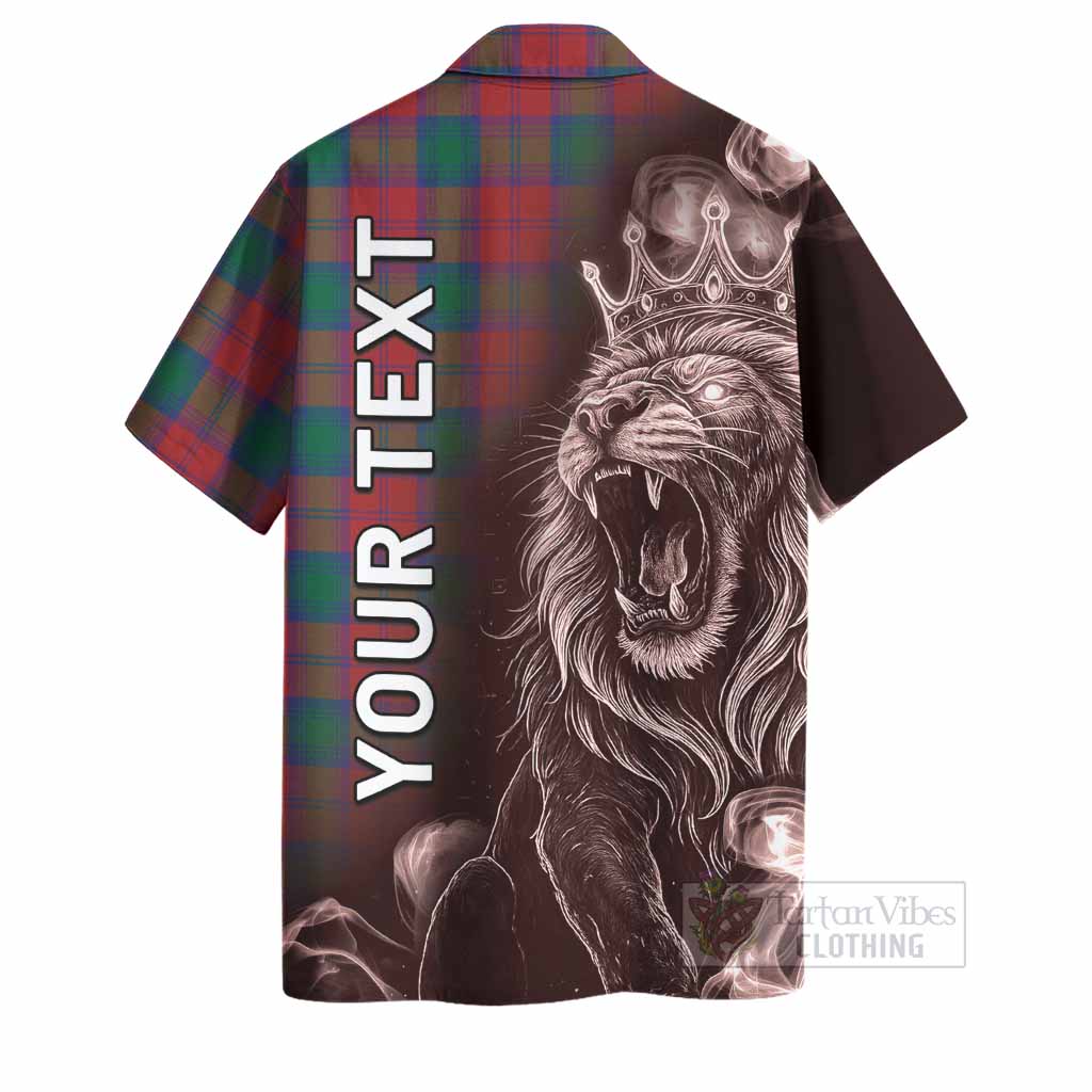Fotheringham (Fotheringhame) Tartan Hawaiian Shirt Roaring Lion Heritage