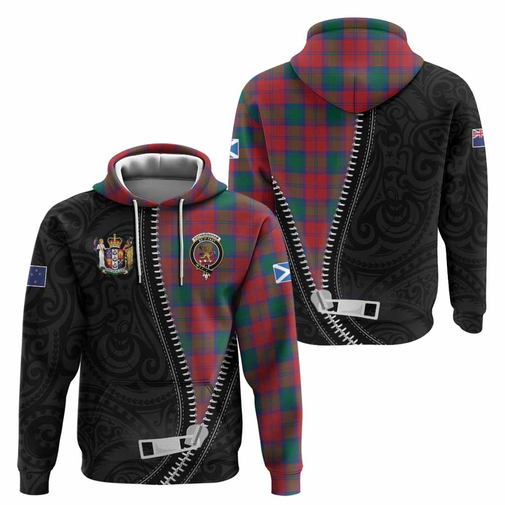 Fotheringham (Fotheringhame) Tartan Hoodie New Zealand Pattern Unique Zipper Stylized