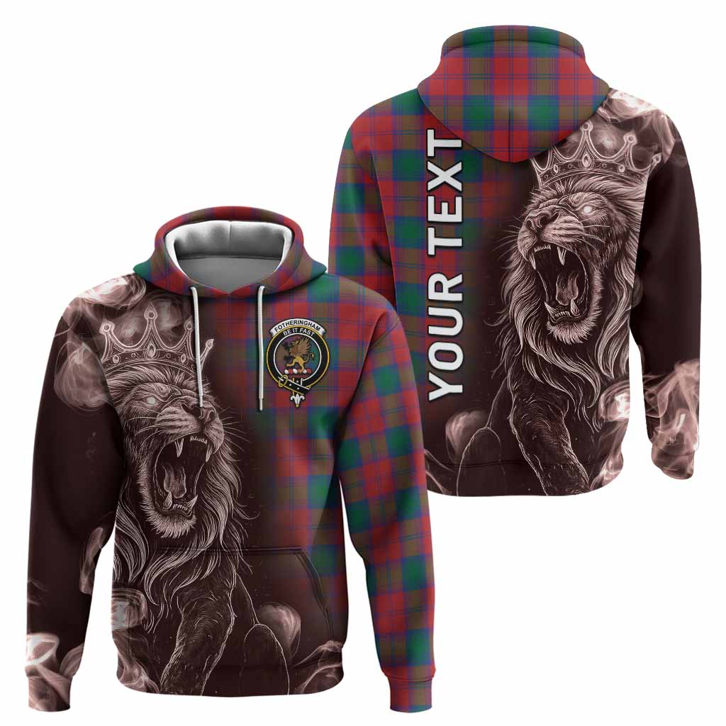 Fotheringham (Fotheringhame) Tartan Hoodie Roaring Lion Heritage