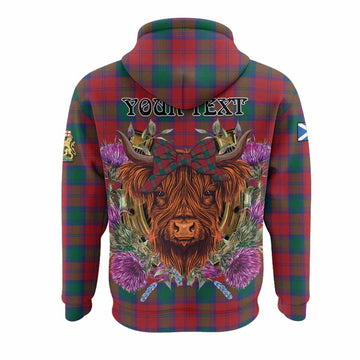 Fotheringham (Fotheringhame) Tartan Hoodie Scottish Thistle Heilan Coo