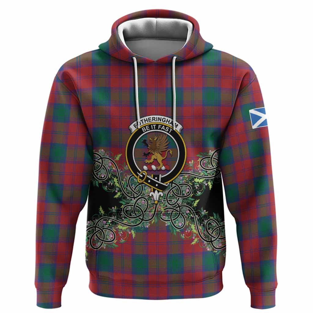 Fotheringham (Fotheringhame) Tartan Hoodie Thistle Scottish Spirit