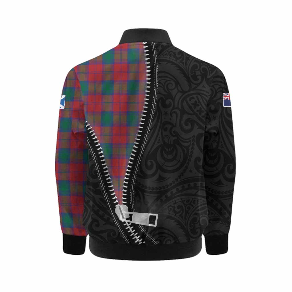 Fotheringham (Fotheringhame) Tartan Kid Bomber Jacket New Zealand Pattern Unique Zipper Stylized