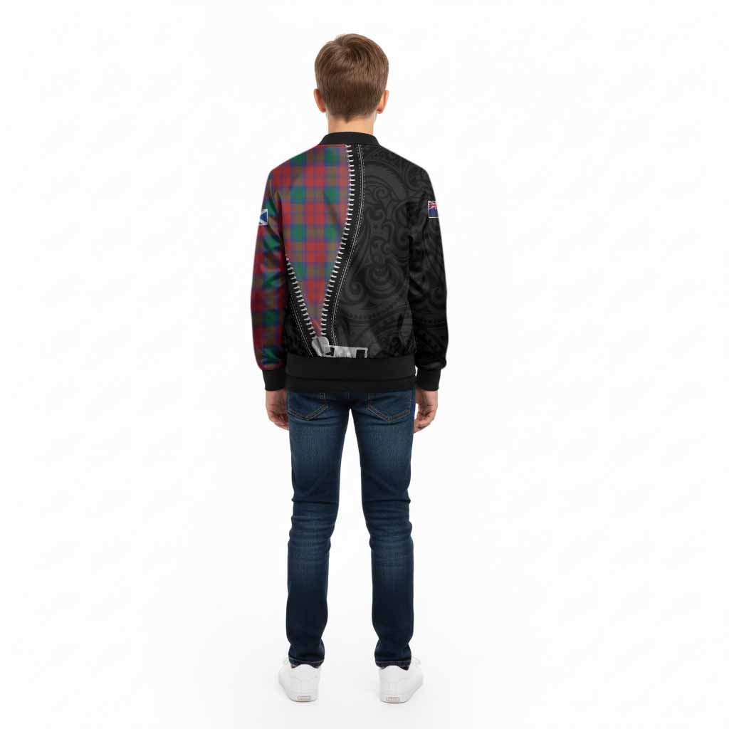 Fotheringham (Fotheringhame) Tartan Kid Bomber Jacket New Zealand Pattern Unique Zipper Stylized