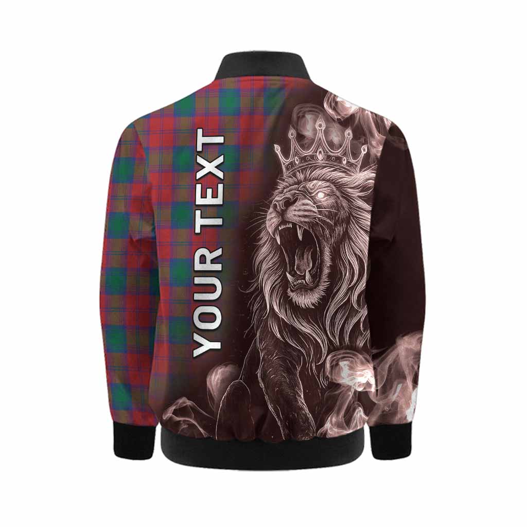 Fotheringham (Fotheringhame) Tartan Kid Bomber Jacket Roaring Lion Heritage