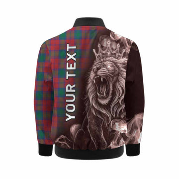 Fotheringham (Fotheringhame) Tartan Kid Bomber Jacket Roaring Lion Heritage