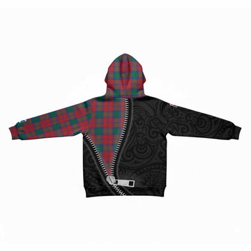 Fotheringham (Fotheringhame) Tartan Kid Hoodie New Zealand Pattern Unique Zipper Stylized